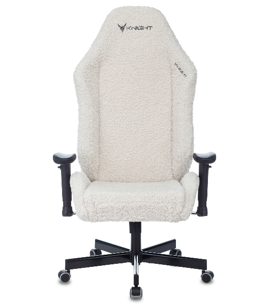 Кресло игровое Knight T1 молочный экомех с подголов. крестовина металл