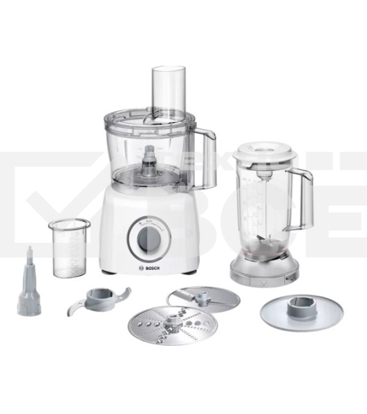 Кухонный комбайн Bosch MCM3200W, 800 Вт, 2 скорости, чаша 2300 мл.