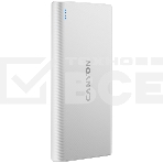 Портативный аккумулятор CANYON PB-106 Power bank 10000mAh Li-poly battery, Input 5V/2A, Output 5V/2.1A(Max), USB cable length 0.3m, 140*68*16mm, 0.24Kg, White, фото2