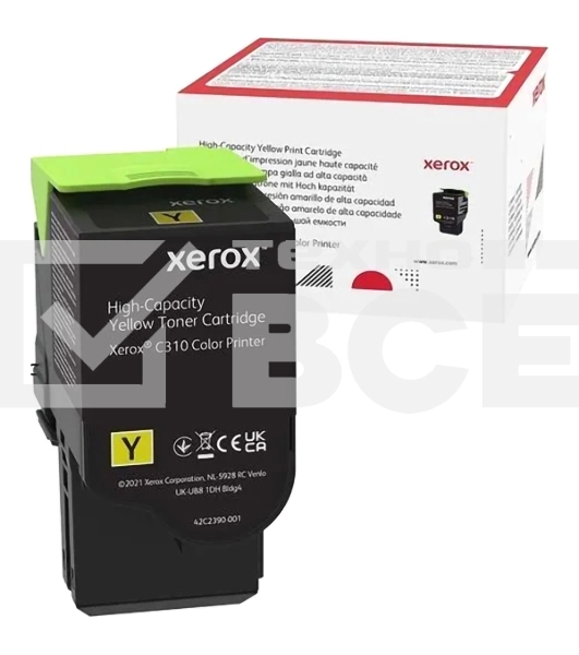 Картридж лазерный XEROX C310 желтый 5,5K (006R04371)