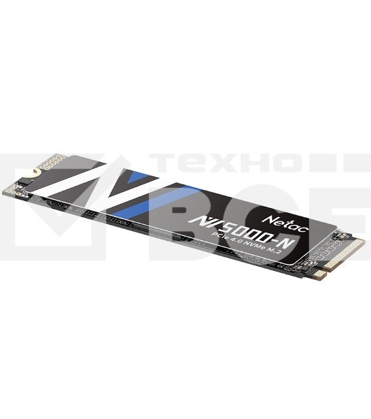 Накопитель SSD Netac NV5000 Pro, 500GB, M.2 2280, PCIe 4.0 x4, NVMe, R/W 4800/2700, с радиатором