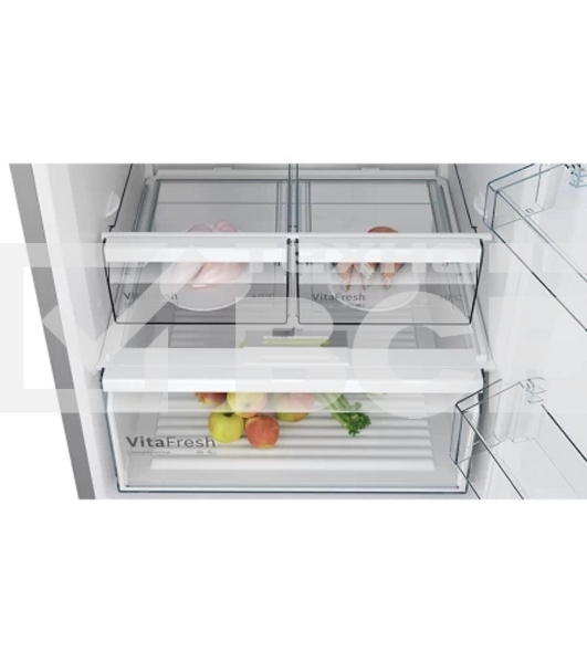 Холодильник Bosch KGN55VL21U нержавеющая сталь двухкамерный 400/105л морозилка снизу
