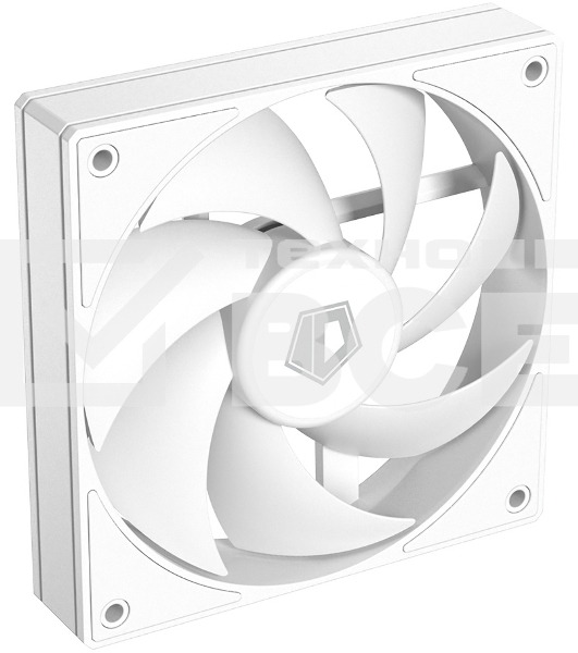 Вентилятор для корпуса ID-Cooling AF-125-W белый, 120 мм, 2000 об/мин, 29.85 дБ, 4 pin