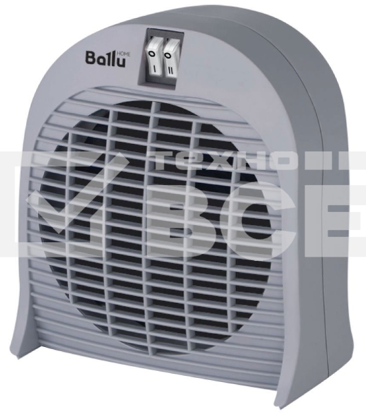 Тепловентилятор Ballu BFH/S-04 серый, 2000 Вт, 25 м2, термостат