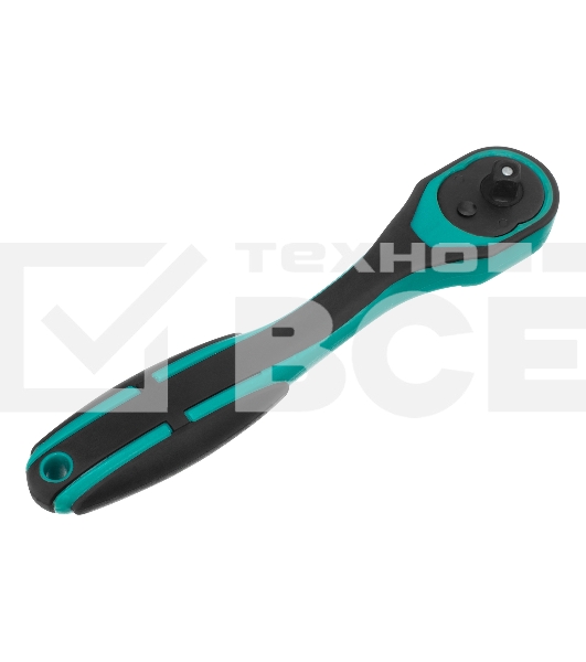 Ключ-трещотка Stels 1/4, 72 зуба, с быстрым сбросом, CrV, 2-х ком. рукоятка