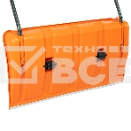 Движок для уборки снега пластиковый, 795х435х1280 мм, стальная рукоятка, усиленный  Сибртех, фото3