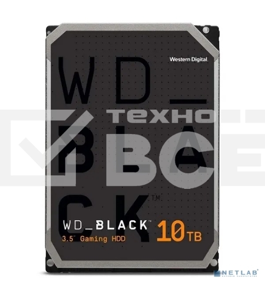 Жесткий диск Western Digital SATA 10TB 7200RPM 6GB/S 256MB BLACK WD101FZBX