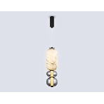 Подвесной светодиодный светильник Ambrella light LH11033 BK/MG/SM черный/мраморно-серый/дымчатый 18W 3000K D150*1900, фото7