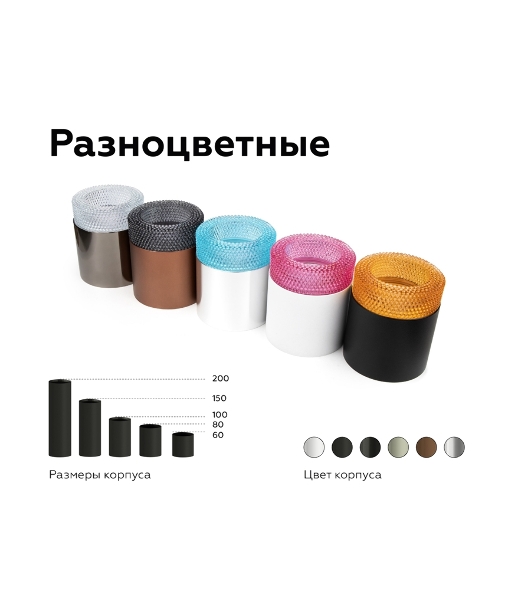 Насадка для корпуса светильника N7193 PI розовый D70*H30mm Out25mm MR16 (для корпуса светильника)