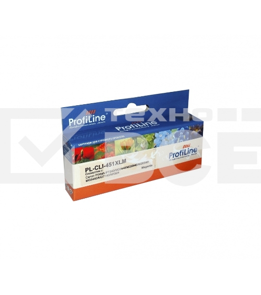 Картридж струйный PL-CLI-451M XL для Canon PIXMA iP7240/MG5440/MG5540/MG6340/MG6440/MG7140/MX924 Magenta водн ProfiLine