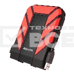 Внешний жесткий диск 2Tb Adata HD710P AHD710P-2TU31-CRD черный/красный (2.5