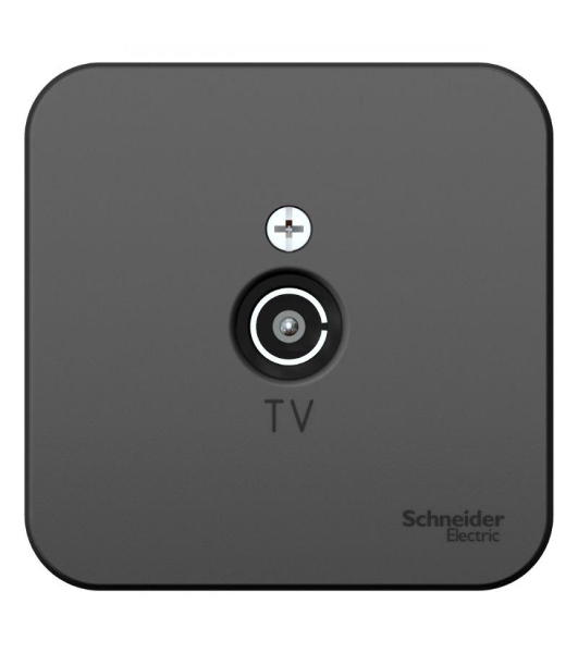 Коннектор TV ОП BLANCA изол. пласт. антрацит SchE BLNTA000016