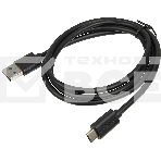 Кабель Buro BHP USB-TPC-1 USB 3.0 A(m) USB Type-C (m) 1м черный, фото 1