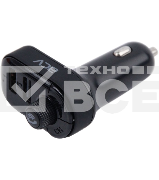 Автомобильный FM-модулятор ACV FMT-118B черный MicroSD BT USB (37399)