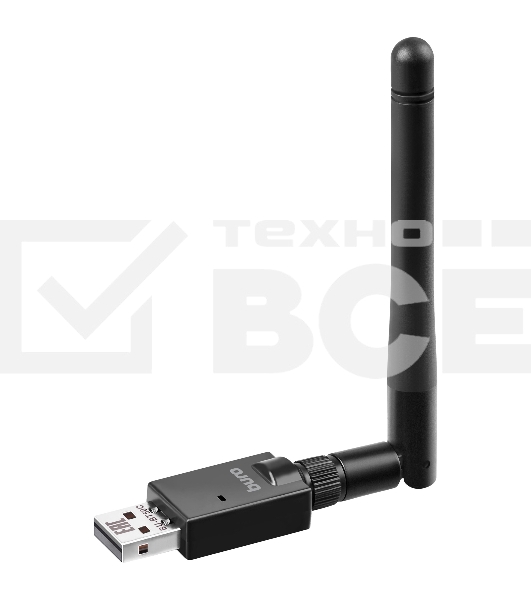 Адаптер USB Buro BU-BT50C Bluetooth 5.0+EDR class 1 100м черный
