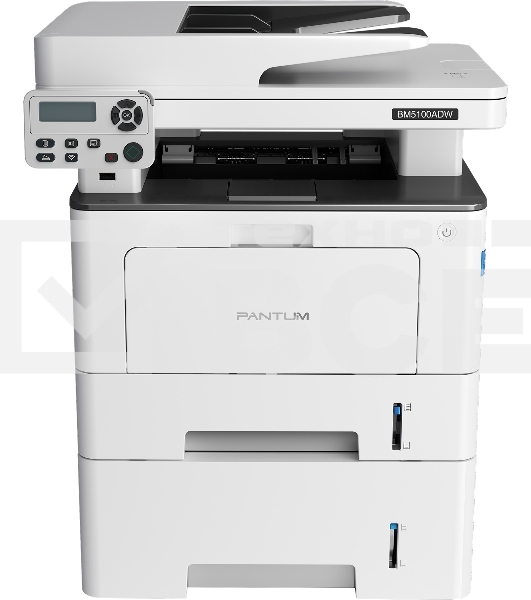 МФУ лазерный Pantum BM5100ADW, A4, ч/б, печ. до 40 стр/мин., скан. до 24 стр/мин., 1200x1200dpi, USB, RJ-45, Wi-Fi