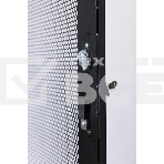 Шкаф серверный ПРОФ напольный 42U (800x1000) дверь перфор., задние двойные перфор., черный, в сборе, фото4