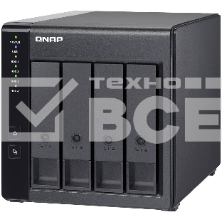 Полка расширения сетевого хранилища без дисков channel QNAP DAS TR-004 4 Bay 2.5/3.5 SATA Type-C USB 3.1 Gen 1 (5 Gb/s) Direct Attached Storage with Hardware RAID