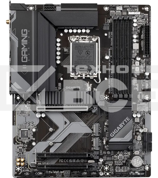 Материнская плата Gigabyte B760 GAMING X AX, LGA 1700, Intel B760, 4xDDR5, 4xSATA, 3xM.2, 1xPCI-E 4.0 x16, 2xPCI-E 3.0 x1, 1xHDMI, 1xDP, 1x 2.5Gb LAN, 1xUSB 3.2 Gen 2, 1xUSB 3.2 Gen 1, 5xUSB-A 2.0, 6x3.5 мм, 7.1, ATX