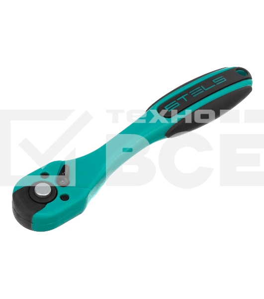 Ключ-трещотка Stels 1/4, 72 зуба, с быстрым сбросом, CrV, 2-х ком. рукоятка