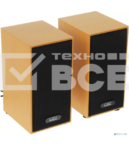 Колонки CBR CMS 635, Wooden, 3.0 W*2, USB 