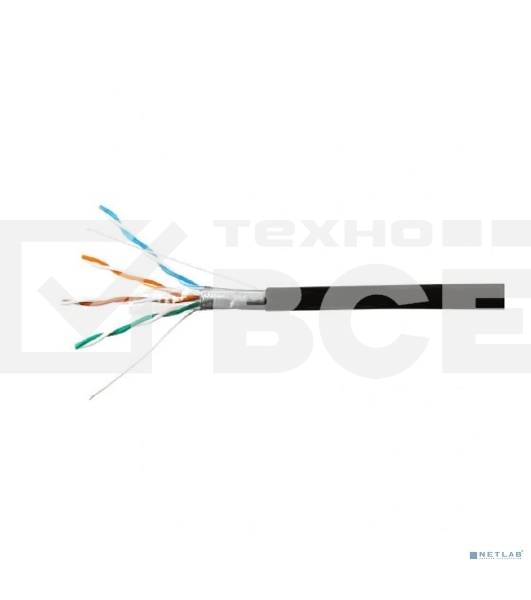 Кабель SkyNet Standart FTP outdoor 4x2x0,48, медный, FLUKE TEST, кат.5e, однож., 305 м, box, черный