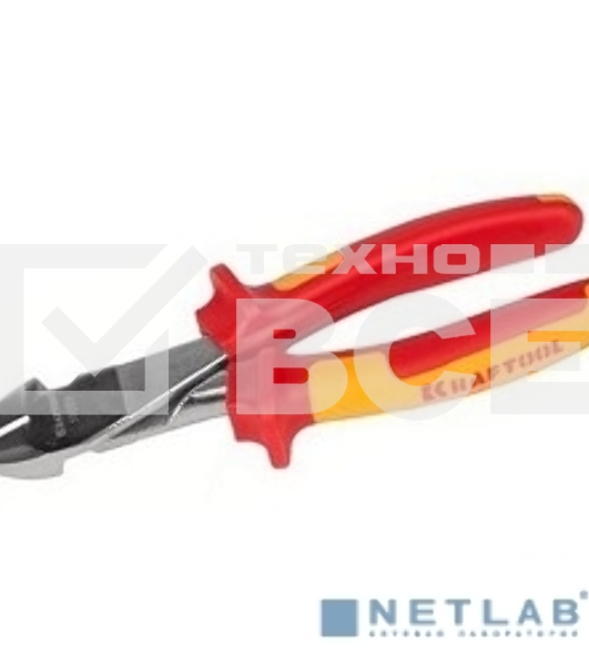 Бокорезы KRAFTOOL 2202-6-18_z01  electro-kraft усил. cr-mo сталь двухкомп. рукоят. хром. покр. 180мм