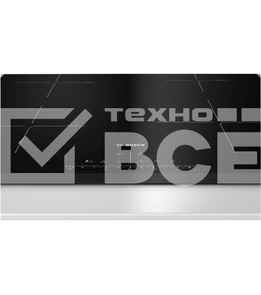 Индукционная варочная панель Bosch PIF651HC1E, 60 см, индукция, скошенные края, сенсорное управление, черный