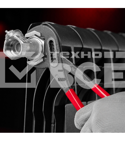 Переставные клещи Matrix 250 мм, хром-ванадий, обливные рукоятки