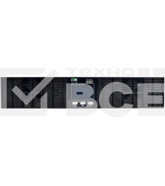 Источник бесперебойного питания однофазный Online 1000 Ва/1000 Вт, Rack mount, c LCD дисплеем 24VDC с АКБ 2U 2х9AH