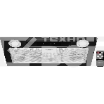 Вытяжка встраиваемая Kuppersberg INLINEA 52 Black, ширина 52 см, отвод/рециркуляция, 850 м3/час, электронное сенсорное управление, таймер, пульт ДУ, 3 скорости, светодиодное освещение 2х3,5 Вт, металлический жироулавливающий фильтр, угольный фильтр С6С (о, фото4