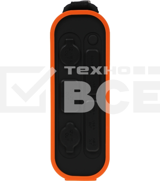 Электростанция портативная TopON TOP-X150 148000mAh 5A QC3.0/PD3.0 4xUSB солн.бат. черный/оранжевый (103764)