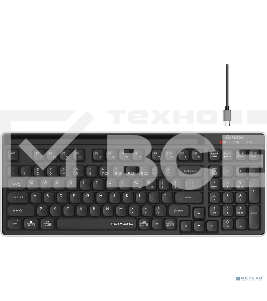Клавиатура беспроводная A4Tech Fstyler FBX70C, USB, Bluetooth/Радиоканал, черный