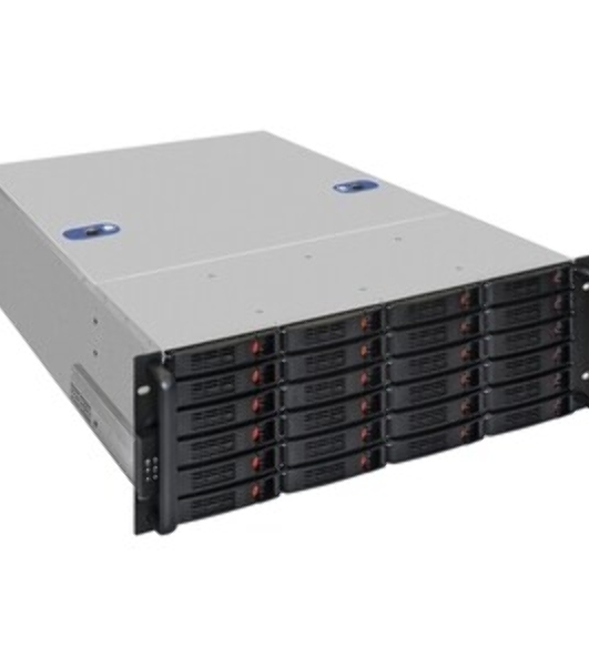 Серверная платформа ExeGate EX292426RUS Pro 4U660-HS24 (RM 19', высота 4U, глубина 660, Redundant БП 2x1000W, 24xHotSwap, USB)