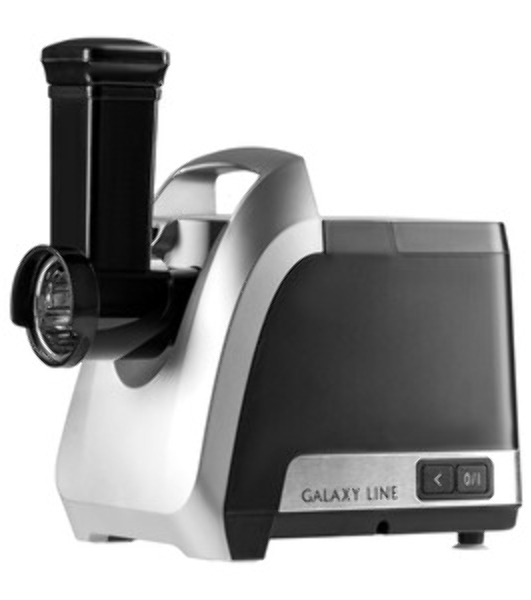 Мясорубка электрическая Galaxy Line GL 2423 черный, 2200 Вт, 2.6 кг/мин, реверс, защита от перегрузки, насадки - 6