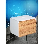 Комплект: тумба Bau Dream Blackwood 60, 1 ящик, раковина BAU Cerama 48х37, темно-серая, смеситель Hotel Dream, черный выпуск клик клак черный, фото13