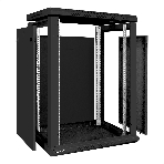 Шкаф телекоммуникационный 19' настенный 15U ExeGate EC-WM-15U.450.M.BLACK (19”, 15U, 600x450x769mm (ШхГхВ), передняя дверь металл, съемные боковые панели, пыле- и влагозащита IP23, черный RAL 9004, 2 коробки), фото5