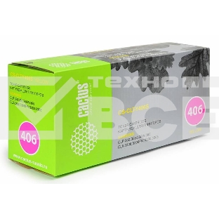 Картридж лазерный Cactus CS-CLT-Y406S yellow желтый (1000 стр.) для Samsung CLP-360/365/CLX-3300/3305