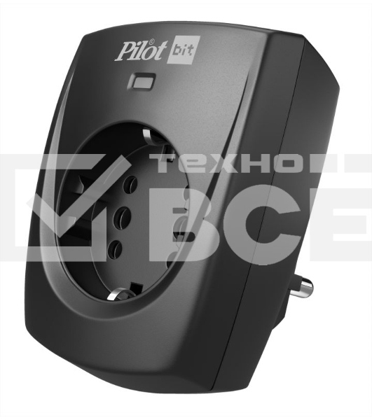 Сетевой фильтр Pilot BIT 1 розетка Surge Protector Pilot BIT 1 outlet