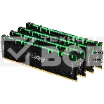 Оперативная память Kingston Fury Renegade, DDR4, 16GB (2x8GB), 3600MHz, CL16, с радиаторами, RGB, черный, фото 1