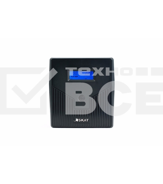 Источник бесперебойного питания SKAT-UPS 1000/600 ИБП 220В 600Вт 2 АКБ 7Ач внутр. меандр. стабилизация напряжения