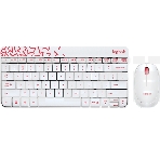 Клавиатура + мышь Logitech Wireless Combo MK 240 Nano White-red 920-008212, фото15
