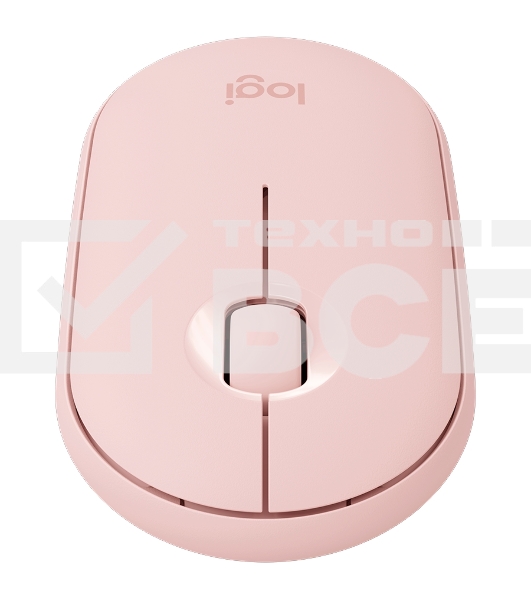 Мышь беспроводная Logitech Pebble M350 розовый, 1000 dpi, радиоканал, Bluetooth, USB, кнопки - 3