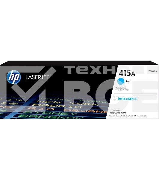 Тонер Картридж HP 415A W2031A голубой (2100стр.) для HP HP LJ M454/MFP M479