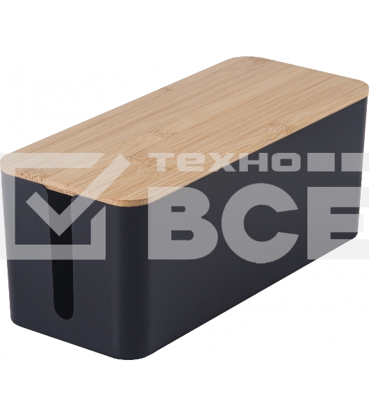 Органайзер Cactus CS-BOX-BL черный/бамбук