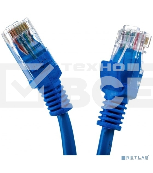 Патч-корд UTP Cablexpert PP12-20M/B кат.5e, 20м, литой, многожильный (синий)