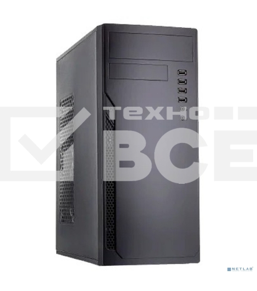 Компьютерный корпус  Case Foxline FL-301, ATX, 1x5.25EXT, 1x3.5EXT, 4x3.5INT, 4xUSB2.0, HDA, w/o FAN, w/o ATX PSU, no pwr cord