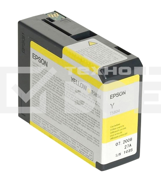 Струйный картридж EPSON C13T580400 для Stylus Pro 3800 80 мл желтый
