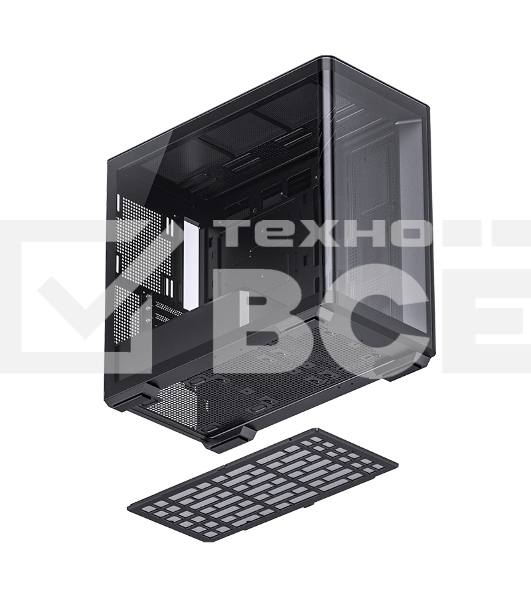 Корпус без блока питания/ Корпус JONSBO D300 Black MATX без БП, боковая панель из закаленного стекла, mini-ITX, micro-ATX, черный