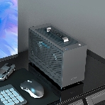 Компьютерный корпус без блока питания PCCooler I100 PRO MESH GY, Mesh Compact, серый, SPCC, no fans ITX 60/300/SFX PSU support; 1x2.5', 1x3.5', 2xPCI 1xUSB-C 3.1 308x128x190mm, фото15